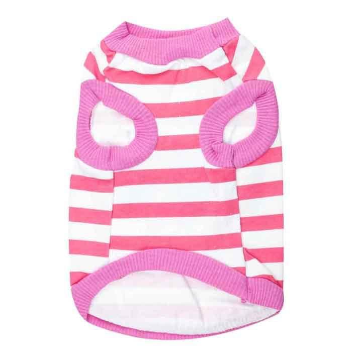 Factory Custom Logo Dog Striped T-shirt Pet Designer Dog Clothes Wholesale