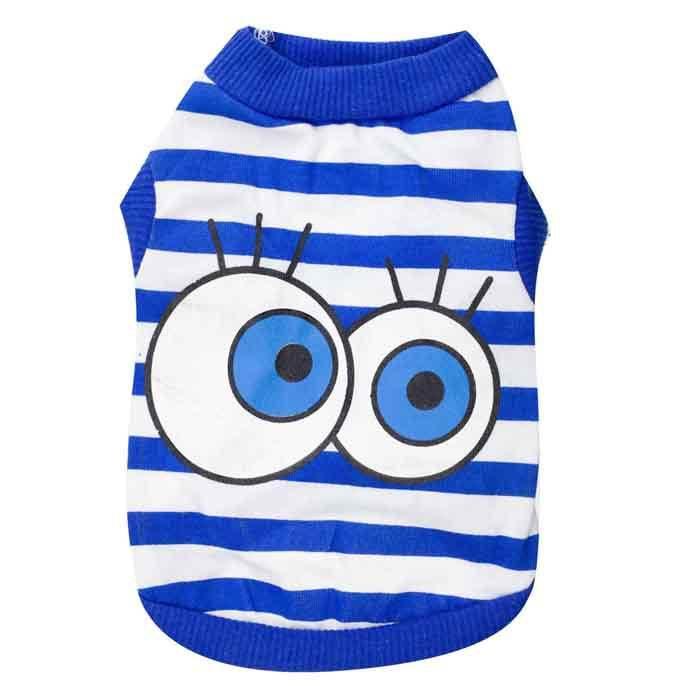 Factory Custom Logo Dog Striped T-shirt Pet Designer Dog Clothes Wholesale