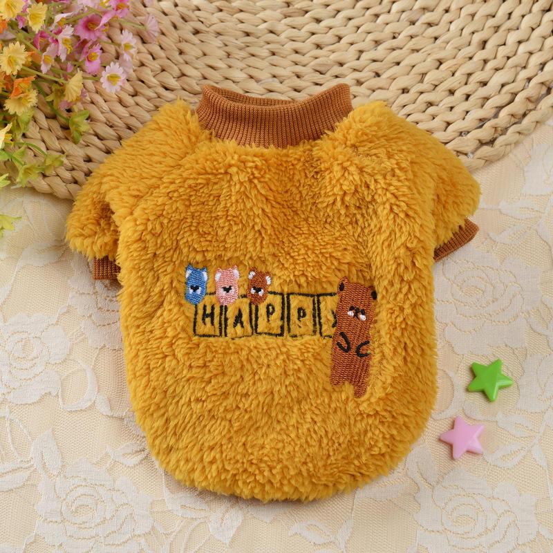 Warm Autumn Winter Clothes Small Dogs Cats Cartoon Pet Clothes