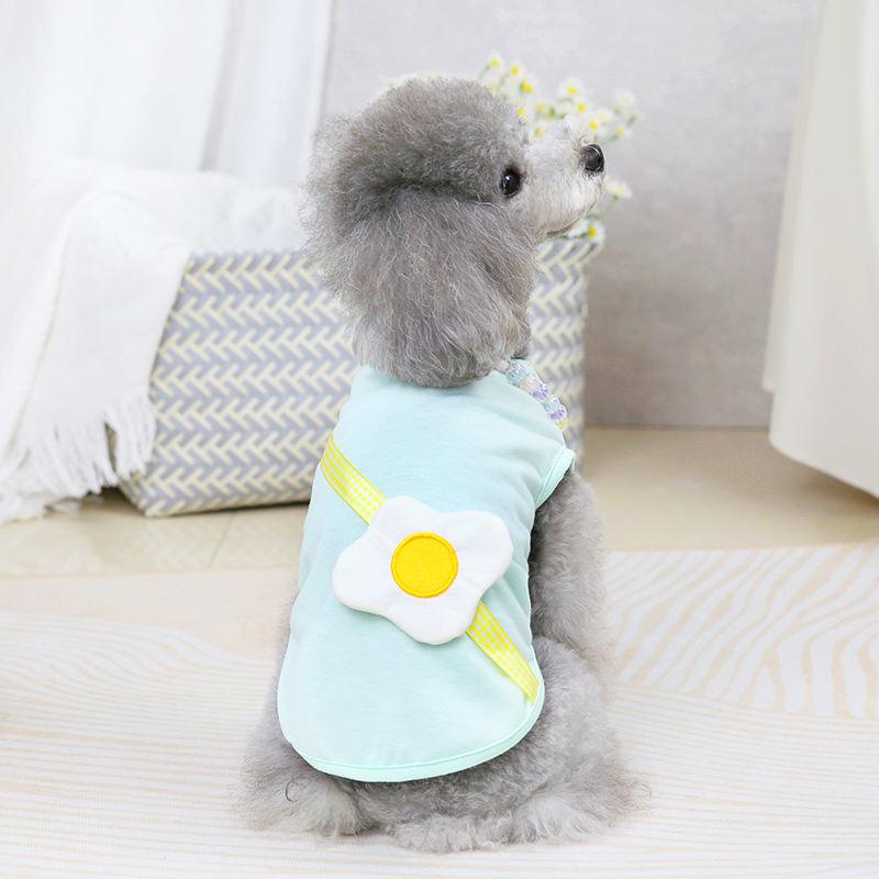 Comfortable Fresh And Cute Pet Clothing Apparel Cotton Dog Spring Clothes