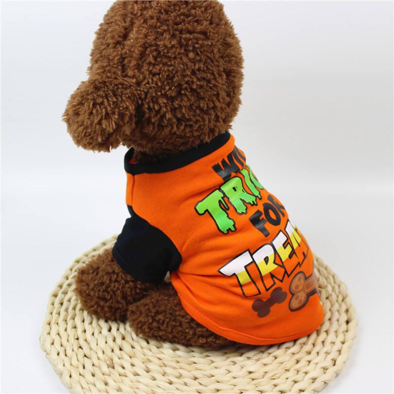 Summer Cartoon Print T-shirt Custom Dog Vest Clothes Wholesale Dog Clothes