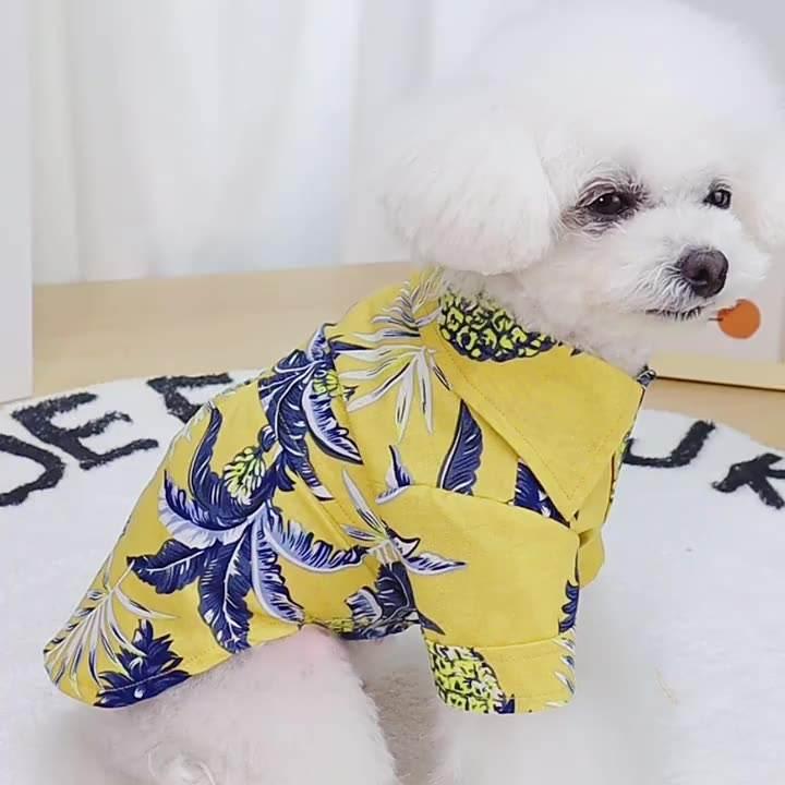 New Style Summer Thin Custom Dog Shirts Pet Holiday Dog Clothes