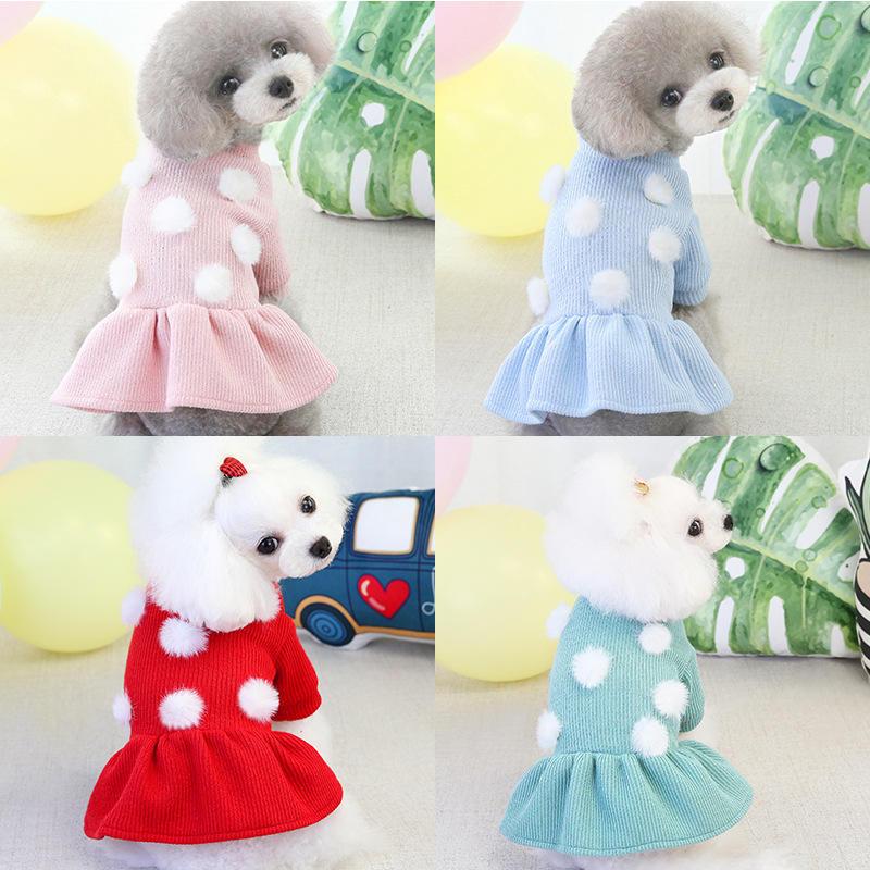 Cute New Arrival Pet Dog Skirt High Quality Warm Dog Cat Clothes