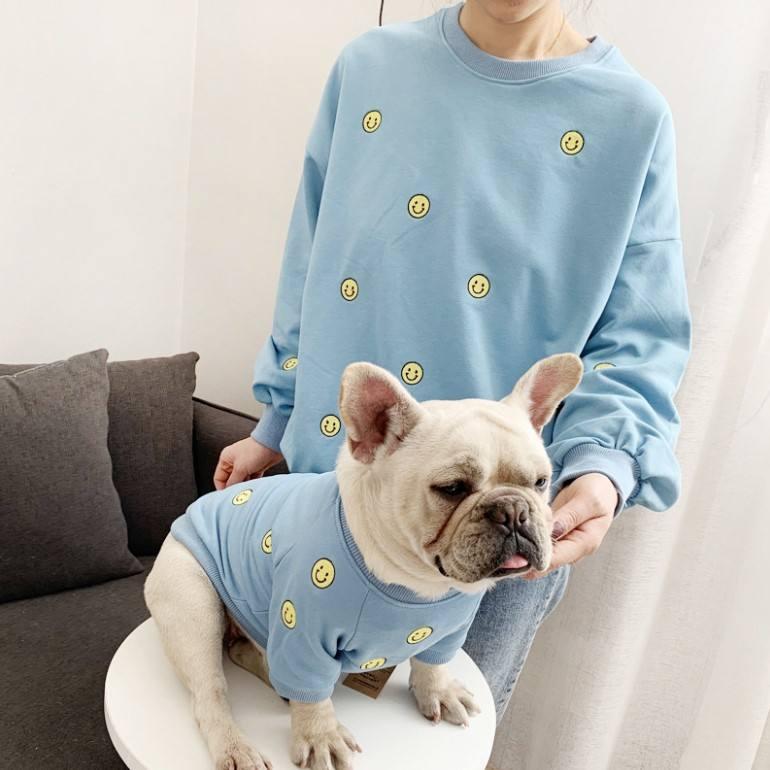 Wholesale Fashion Matching Owner And Pet French Bulldog Clothes