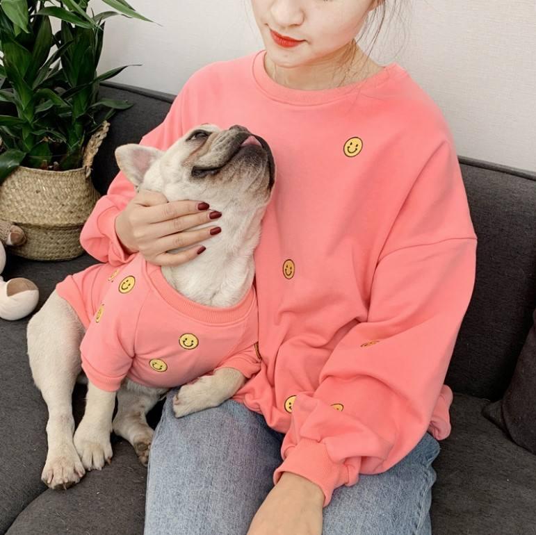 Wholesale Fashion Matching Owner And Pet French Bulldog Clothes