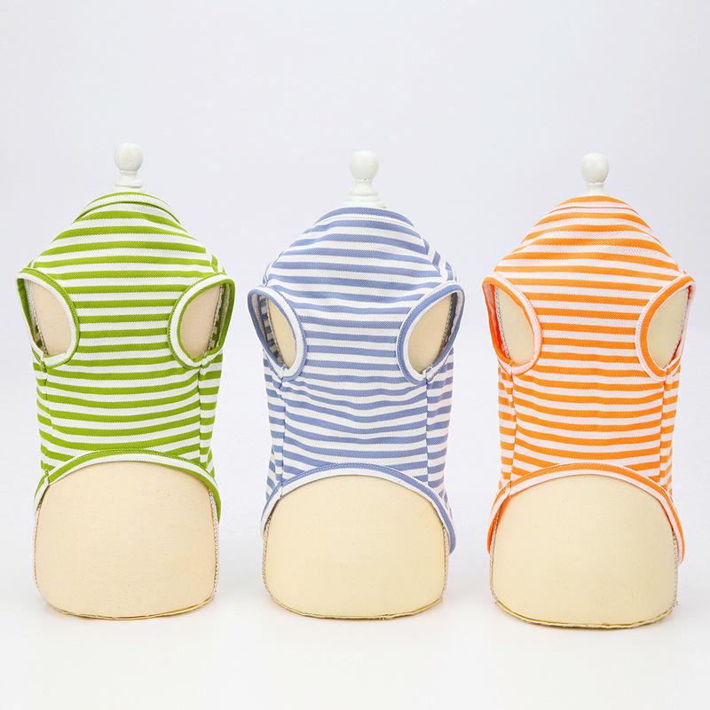 Wholesale Lovely Stripe Dog Clothes Summer Pet Clothing