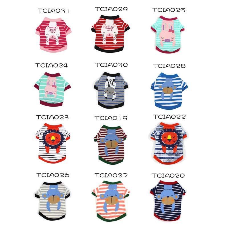 New Fashion Pet Dog Cat Cartoon Clothing Apparel Wholesale Pet Clothes Outfits Supplies Apparel Pet Dress Dog Clothes