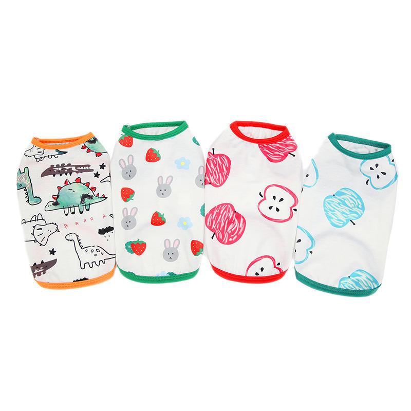 Wholesale Carton Print Warm Pup Small Pet Dog Clothes