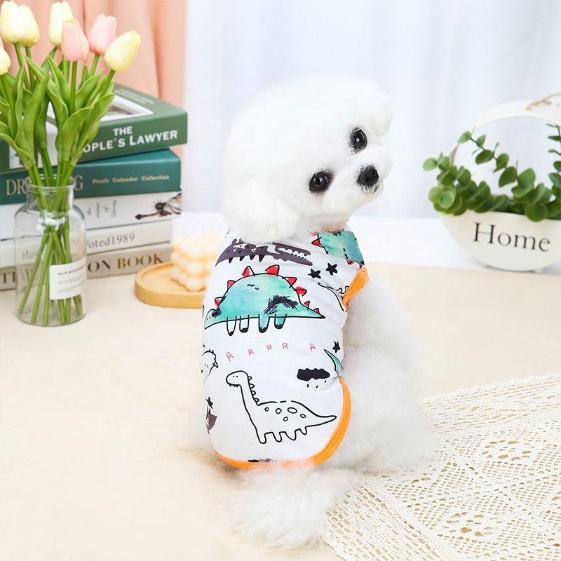 Wholesale Carton Print Warm Pup Small Pet Dog Clothes