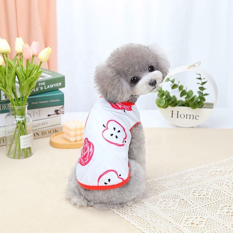 Wholesale Carton Print Warm Pup Small Pet Dog Clothes