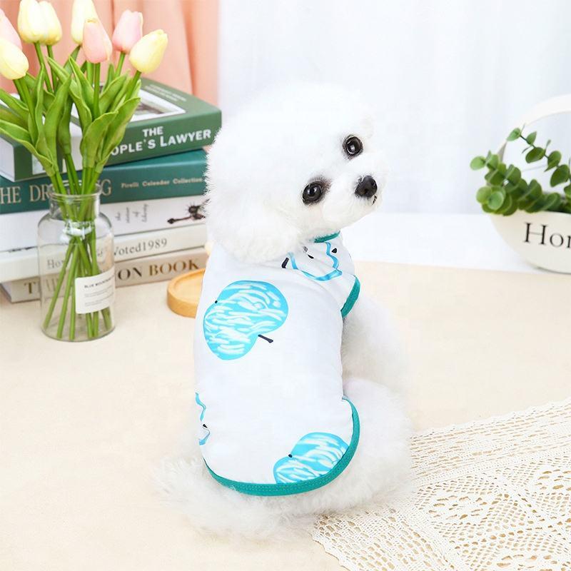 Wholesale Carton Print Warm Pup Small Pet Dog Clothes