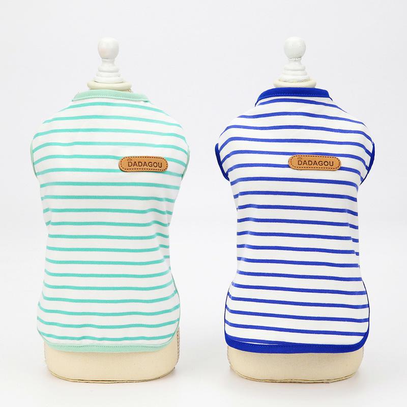 Pet Vest Custom Wholesale Classical Stripe Summer Dog Clothes