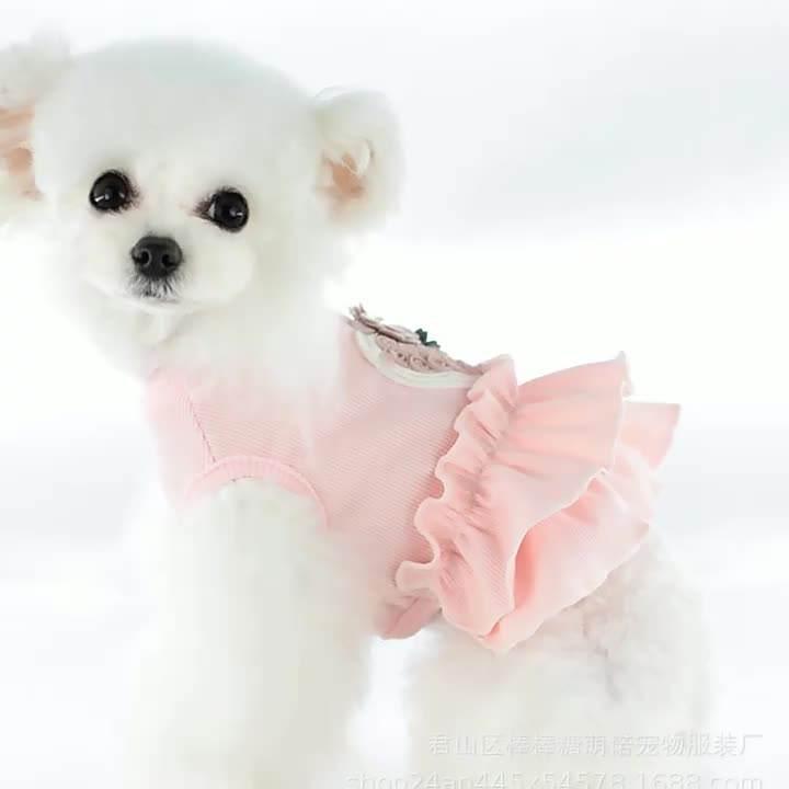 Lovely High Quality Dog Dress Wholesale Clothes China For Summer Pet Clothes