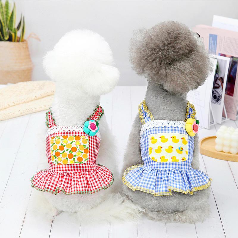 Cute Dog Dress Pet Summer Princess Dresses Holiday Wedding Party Puppy Cat Costume Pets Apparel Girl Designer Dog Clothes