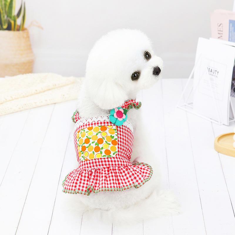 Cute Dog Dress Pet Summer Princess Dresses Holiday Wedding Party Puppy Cat Costume Pets Apparel Girl Designer Dog Clothes