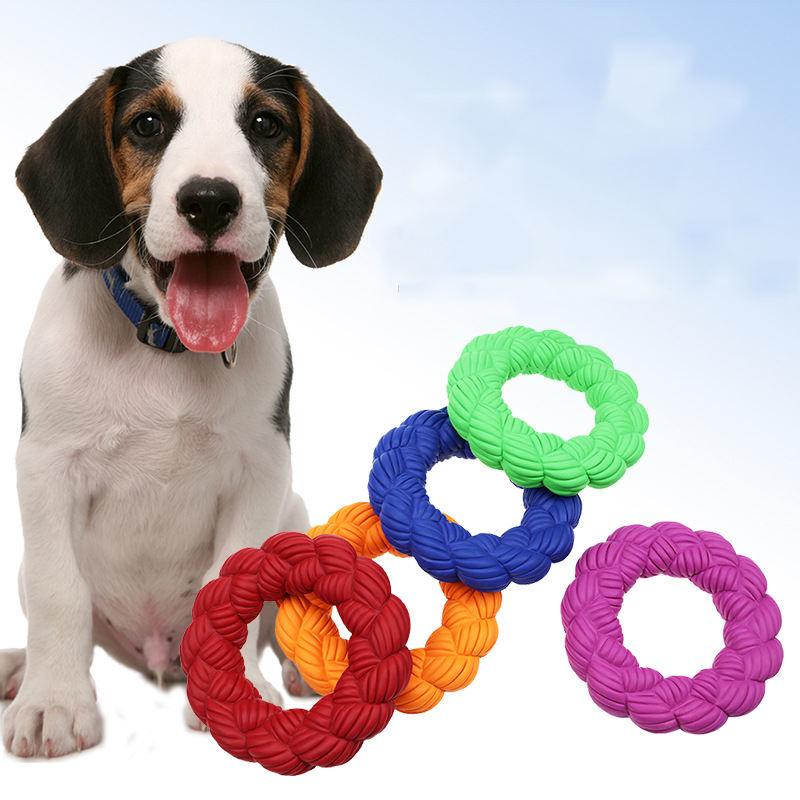 Factory Ring Natural Durable Wholesale Rubber Dog Toy Chew Toys For Dogs