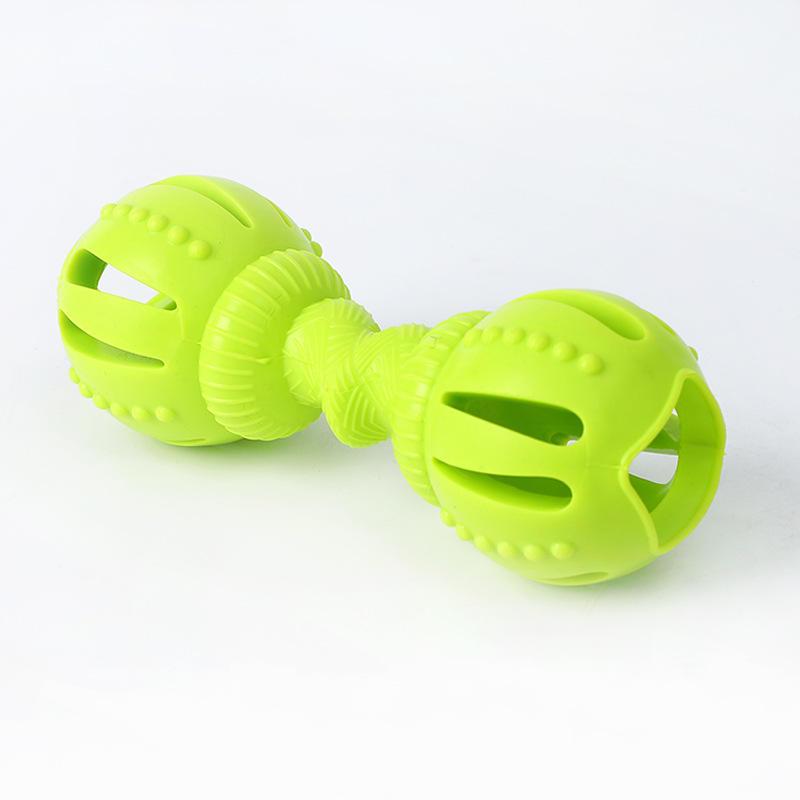 Anti Bite Leakage Dumbbell Training Custom Logo Dog Toys Chewing Pet Cat Toothbrush Toy