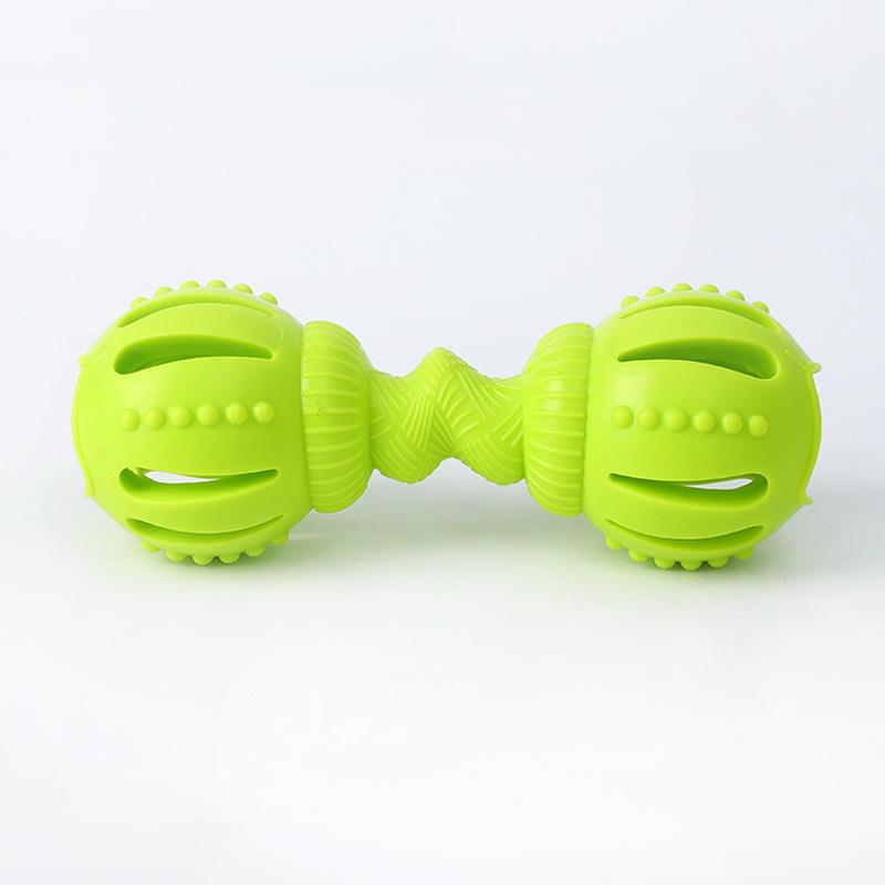 Anti Bite Leakage Dumbbell Training Custom Logo Dog Toys Chewing Pet Cat Toothbrush Toy