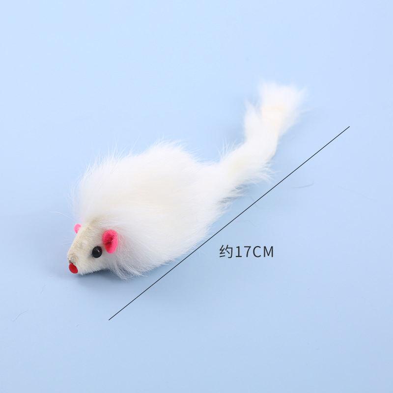 Large Rabbit Hair Mouse Modern Eco Friendly Cat Toys Interactive