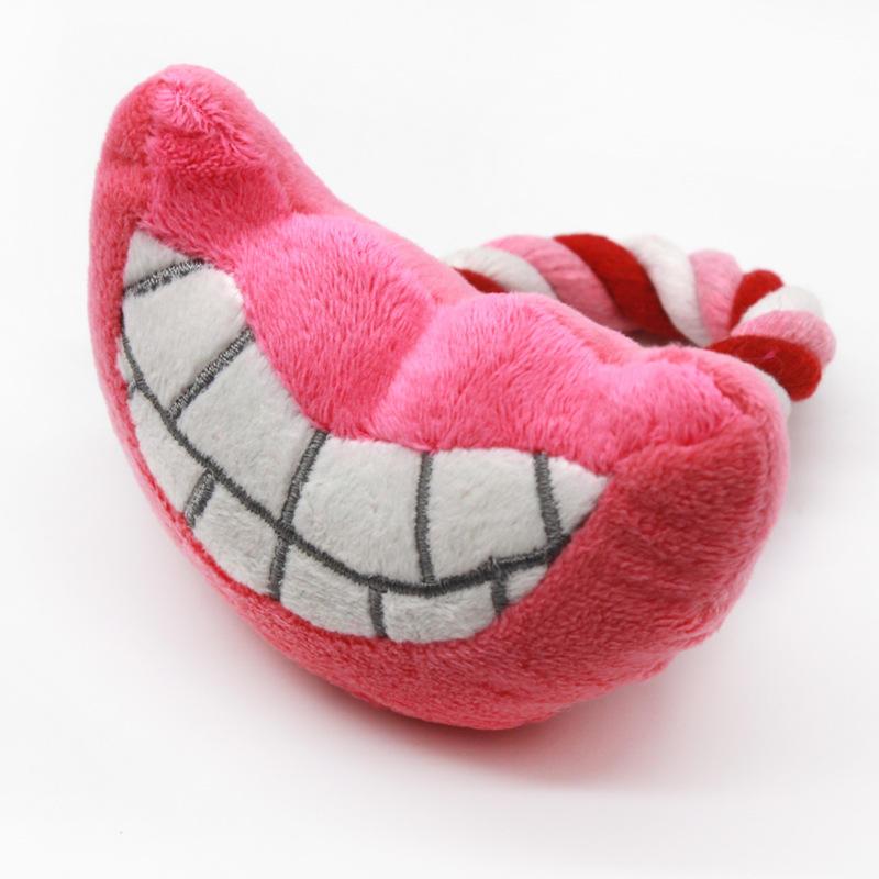 Durable Plush Squeaky Dog Teeth Cleaning Toy Pet Dog Chew Toys