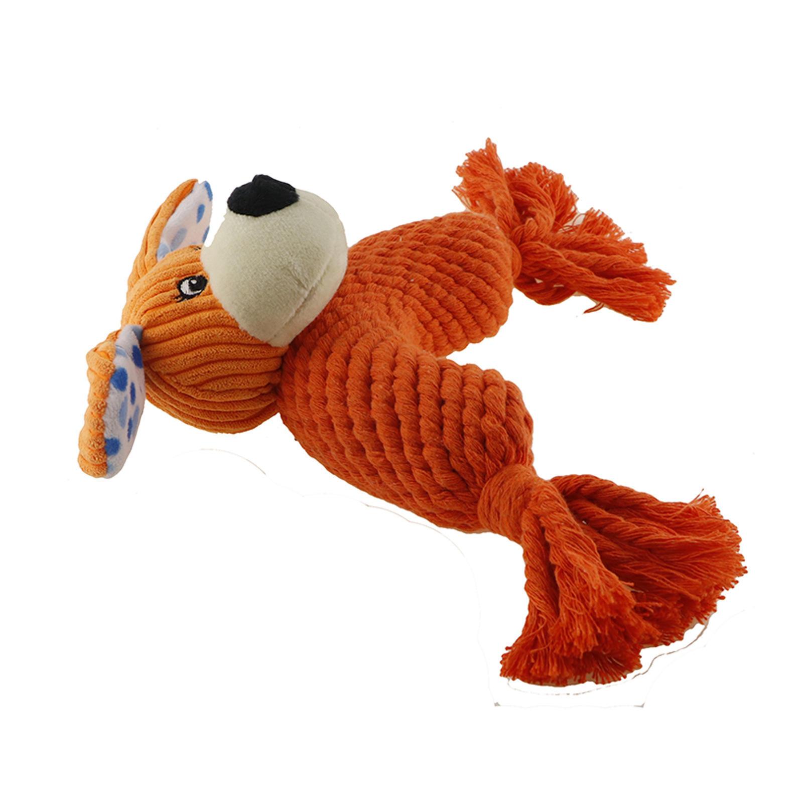 Eco Friendly Cartoon Animal Rope Smart Pet Toy For Dog Chew