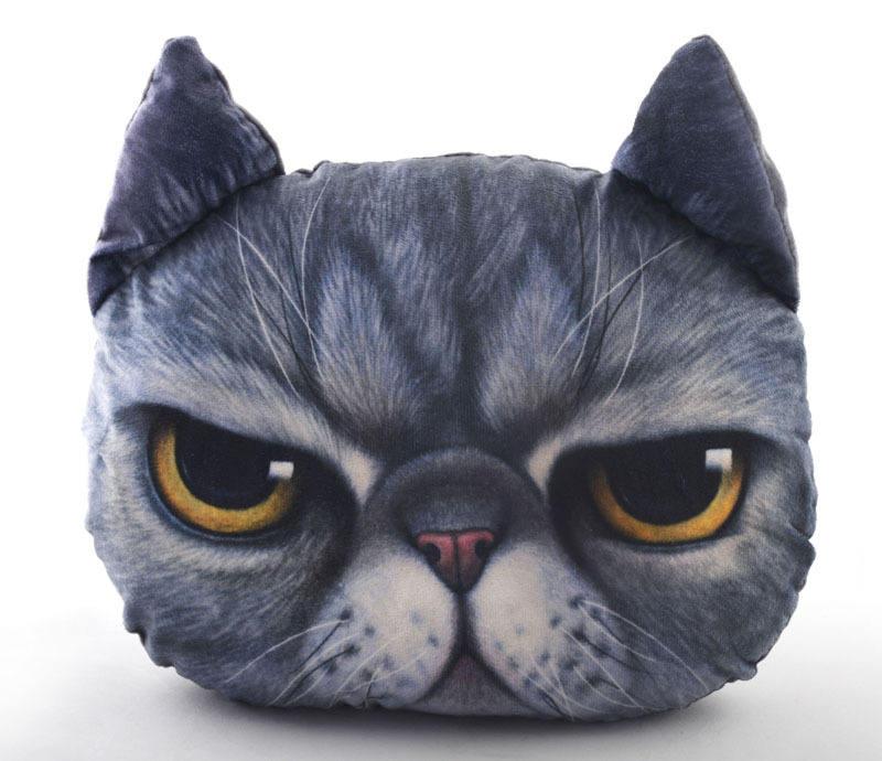 New I-shaped Breathable Fashion Animal Shape 3d Printing Soft Cat Pillow