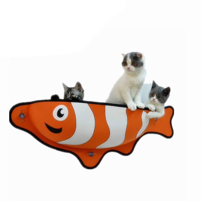 Modern Design Sunny Sea Soft Window Fish Cat Bed