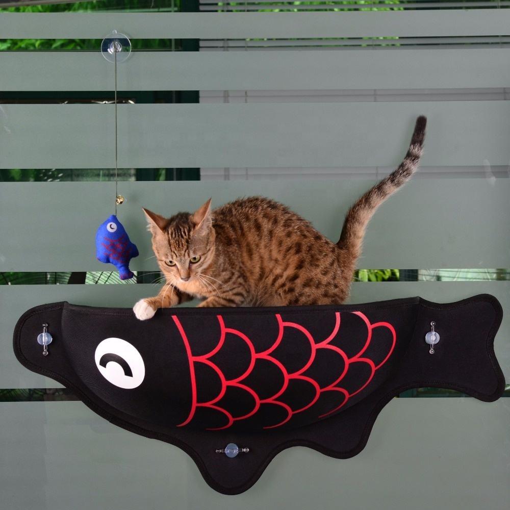 Modern Design Sunny Sea Soft Window Fish Cat Bed