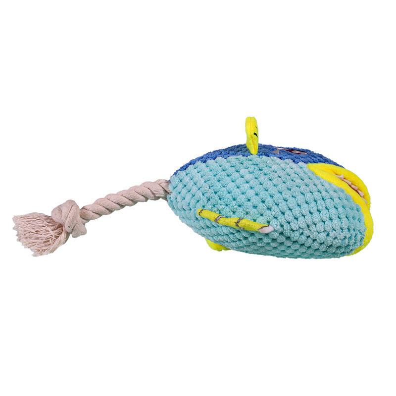 Cotton Rope Shark Outdoor Squeaky Wholesale Dog Toys Interactive Dog Chew Toy