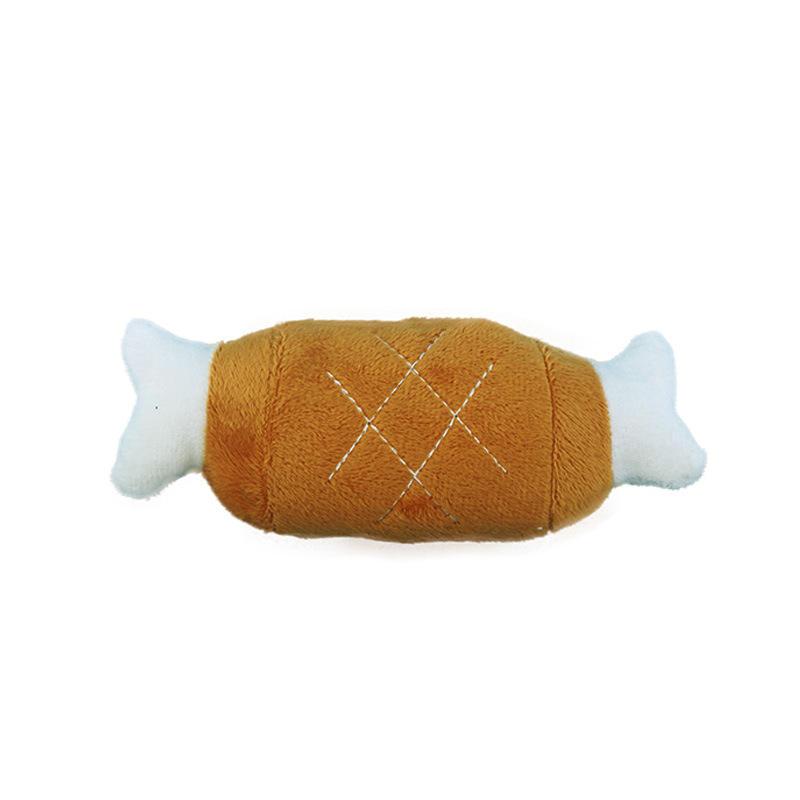 Drumsticks Style Custom Chew Eco Friendly Plush Dog Toy Interactive Squeaky Dog Toy