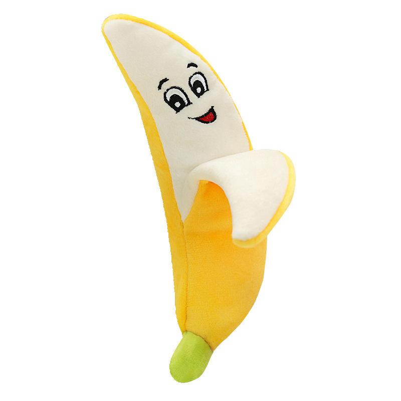 Pet Supplier Wholesale Custom Fruits Vegetables Dog Chew Toy Squeaky Plush Dog Toys High Quality