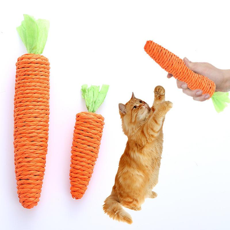 Factory Stock Carrots Dog Toys Squeaky Eco Friendly Durable Dog Chew Toy