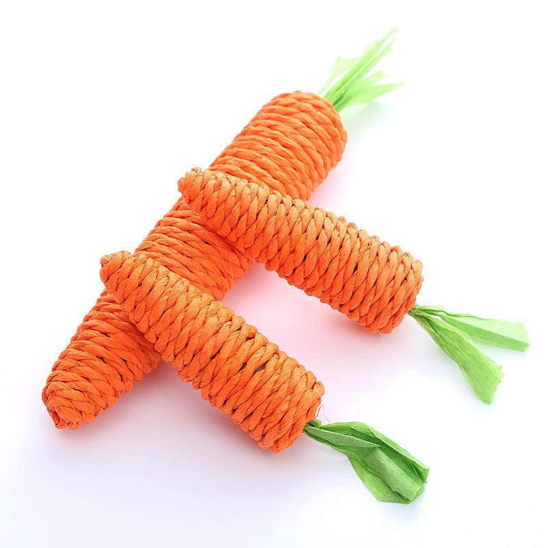 Factory Stock Carrots Dog Toys Squeaky Eco Friendly Durable Dog Chew Toy