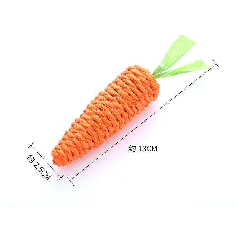 Factory Stock Carrots Dog Toys Squeaky Eco Friendly Durable Dog Chew Toy