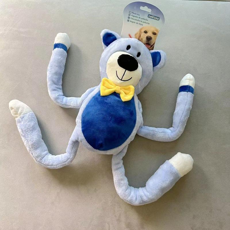 2023 Bite Resistant Grinding Teeth Squeaky Plush Custom Logo Dog Chew Toy