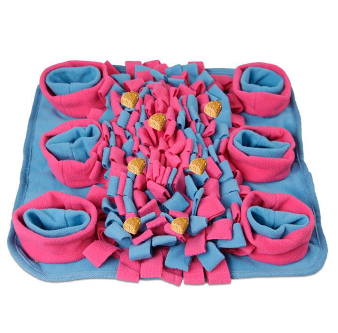 Pet Dog Sniffing Mat Dog Puzzle Toy Pet Snack Feeding Mat Boring Interactive Game Training Blanket Snuffle Feeding Training Mat