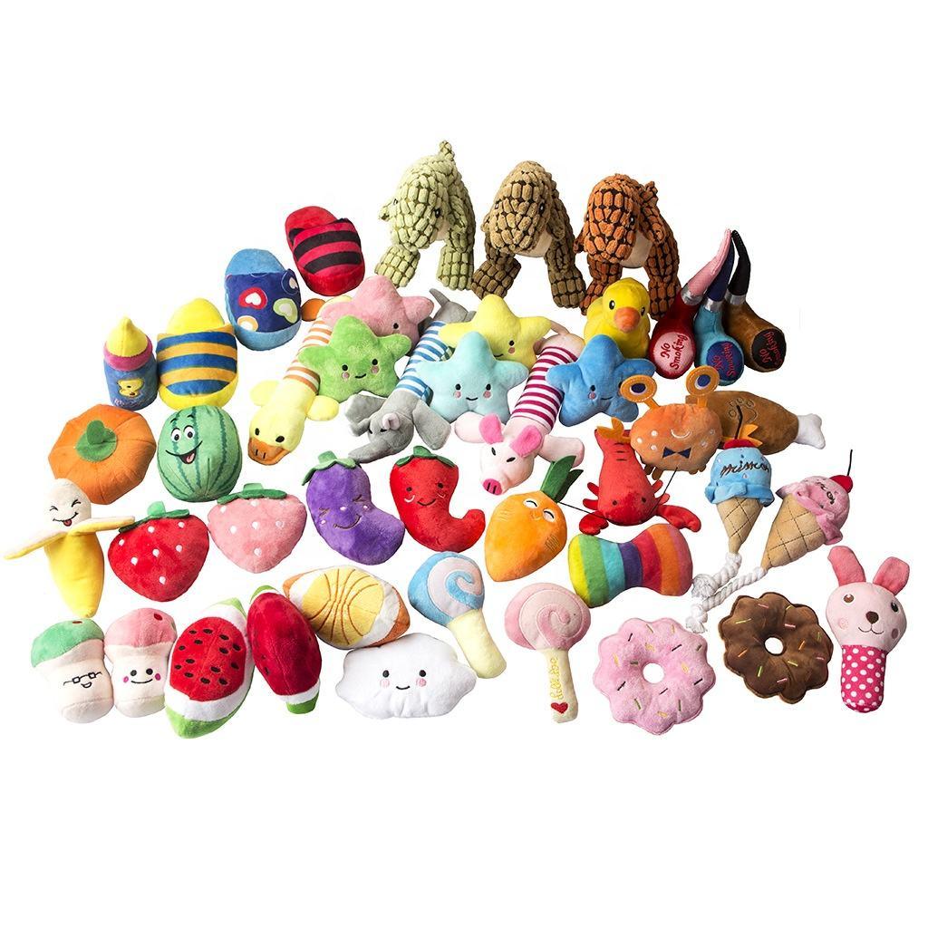 Wholesale Custom Cute Interactive Chew Squeaky Pet Dog Plush Toys