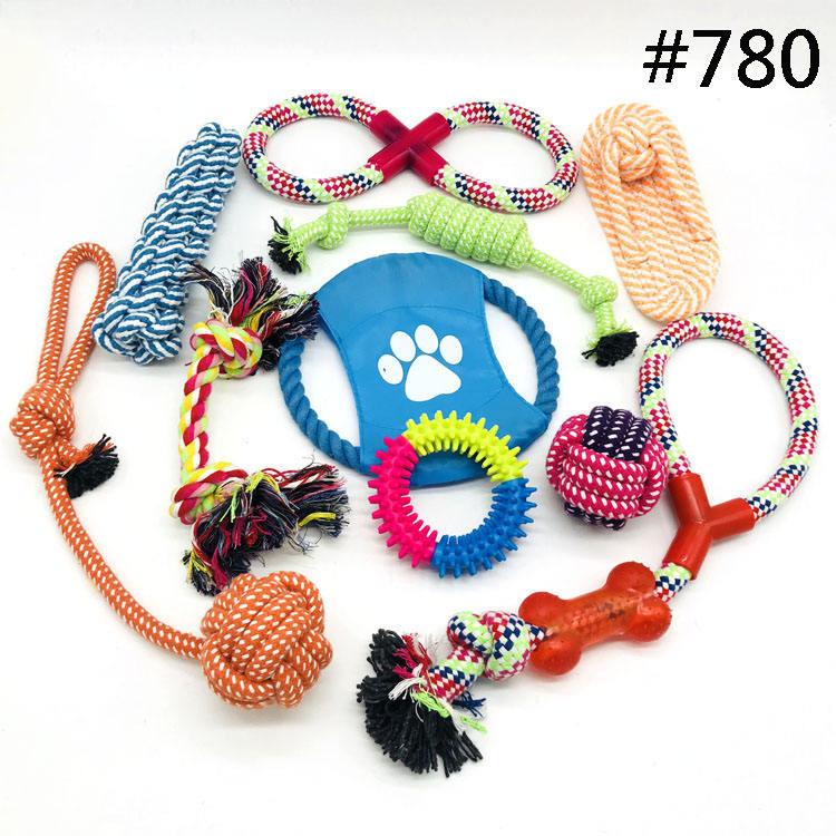 Dog Toy Set Dog Rope Plush Toy Treat Dispenser Ball Puppy Teething Dog Chew Toys Durable Set