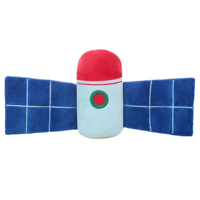 Pet Pack Set Puppy Starry Dream Chew Toys Pet Dental Healthy Astronaut Rocket Shape Squeaky Dog Toys