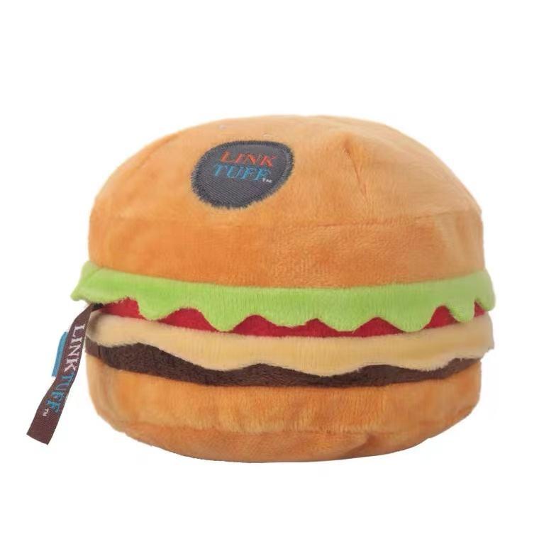 Fried Chicken Burger Family Bucket Teddy Corgi Pet Supplies Pet Plush Squeak Pet Dog Chew Toy Set