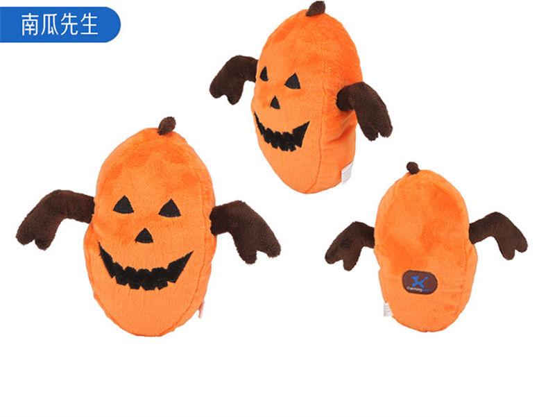 2021 New Halloween Series Bat Zombie Pumpkin Bunch Chew Custom Plush Squeaker Dog Toy