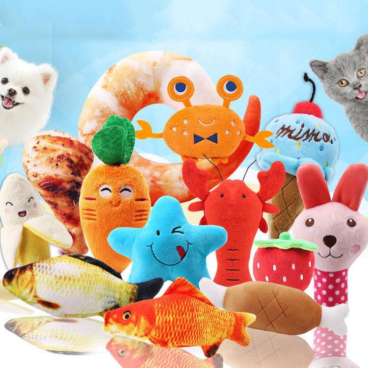 2022 Designer Wholesale Custom Squeaky Interactive Dog Toys Plush Dog Chew Toys