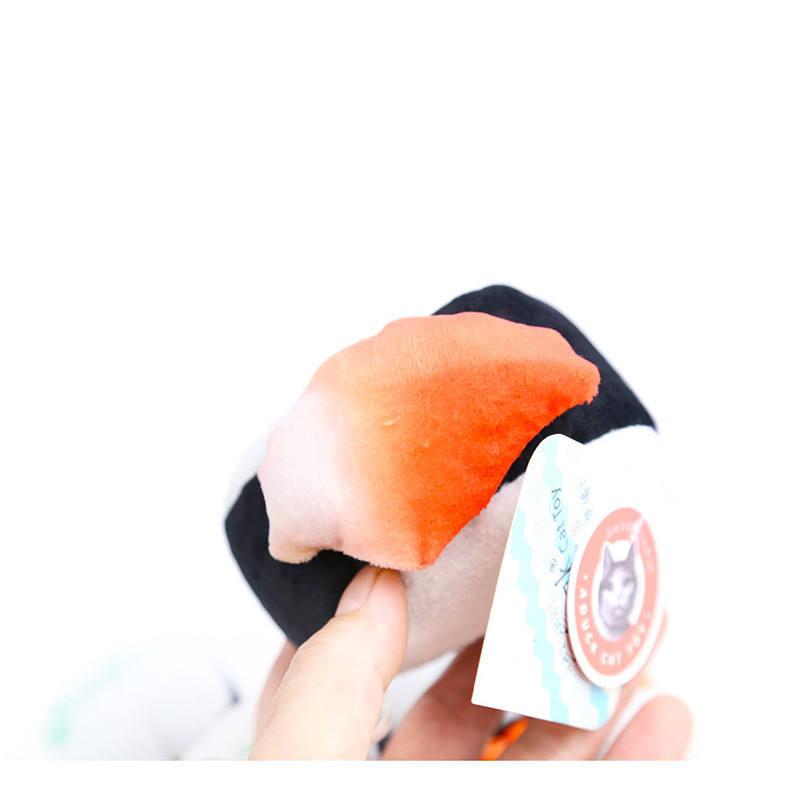 Various Color Pet Interactive Cat Catnip Toy Fashion New Stuffed Sushi Soft Plush Cat Toys Filled Catnip