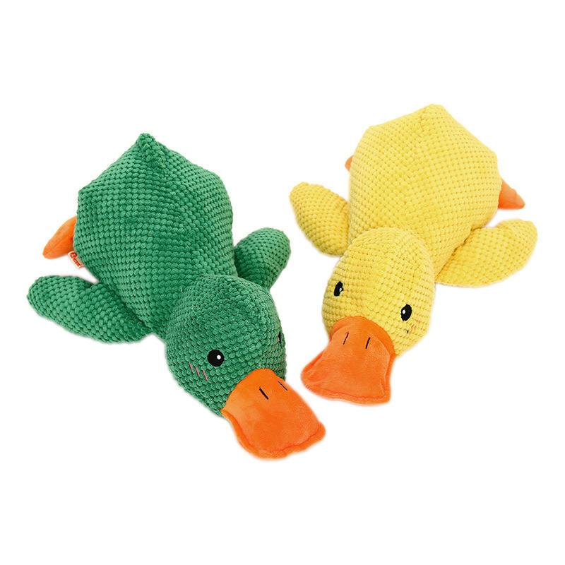 Plush Bite-resistant Molar Sound Pet Toy Interactive Best Animal Duck Shape Pet Toy