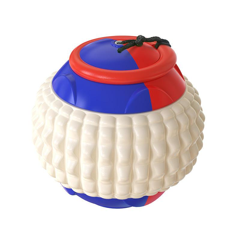 Interactive Dog Toys Throwing Ball With Automatically Stretchable Rope Educational Pet Interactive & Movement Toys Ball