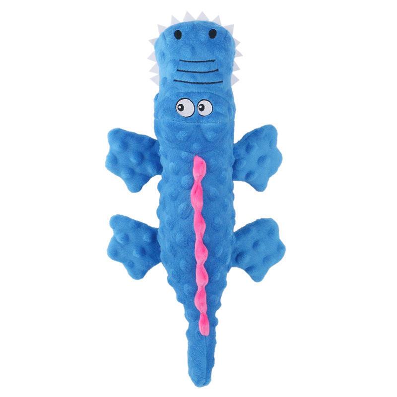 New Pet Plush Toy Voice Crocodile Teeth Bite Resistant Cute Cartoon Dog Toy Squeaky Pet Supplies