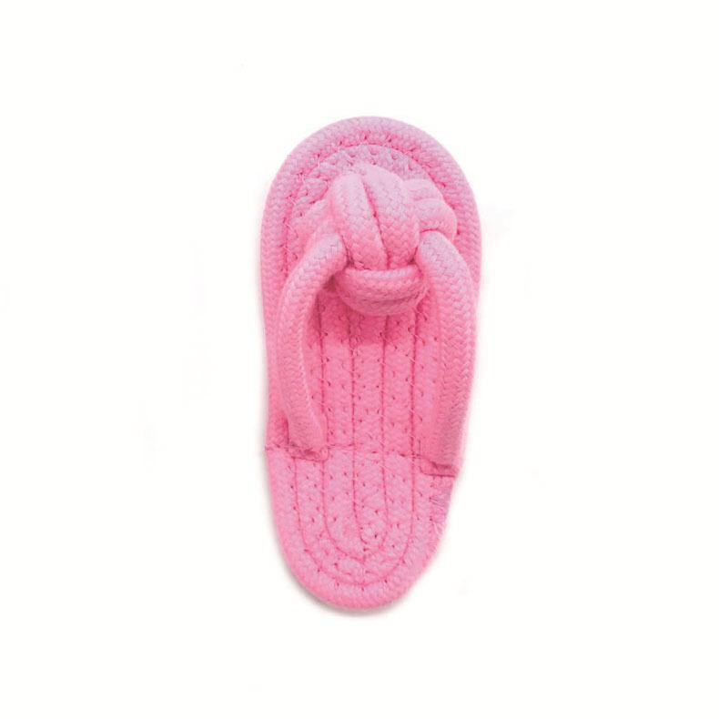 Factory Custom Slippers Style Teeth Cleaning Wholesale Interactive Dog Rope Toy Chew Dog Toy