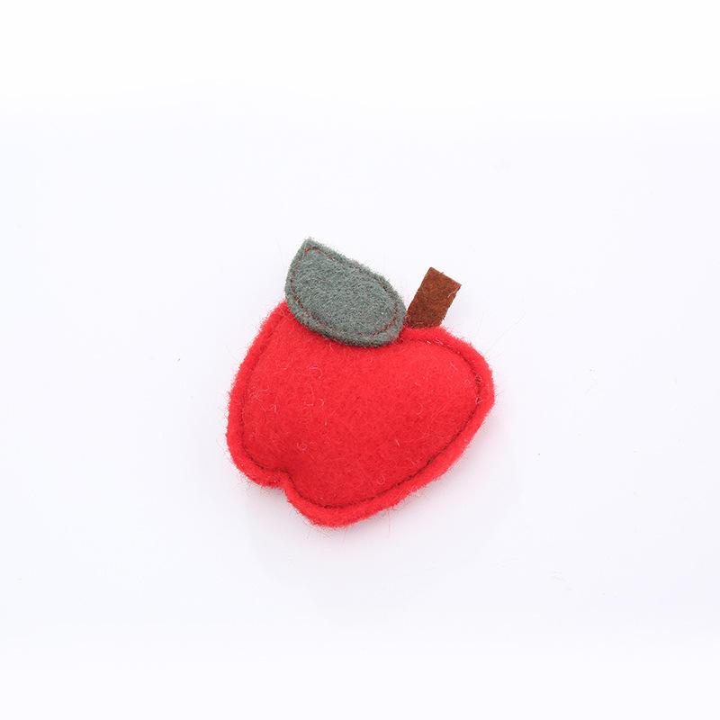 Hot Sale Customized Sizes Fruit Shape Dog Cat Plush Toy For Playing Chewing