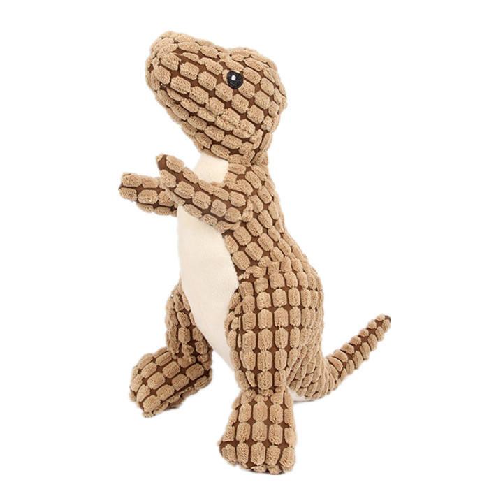 Custom Eco Friendly Dinosaur Shaped Chew Plush Dog Sound Toys