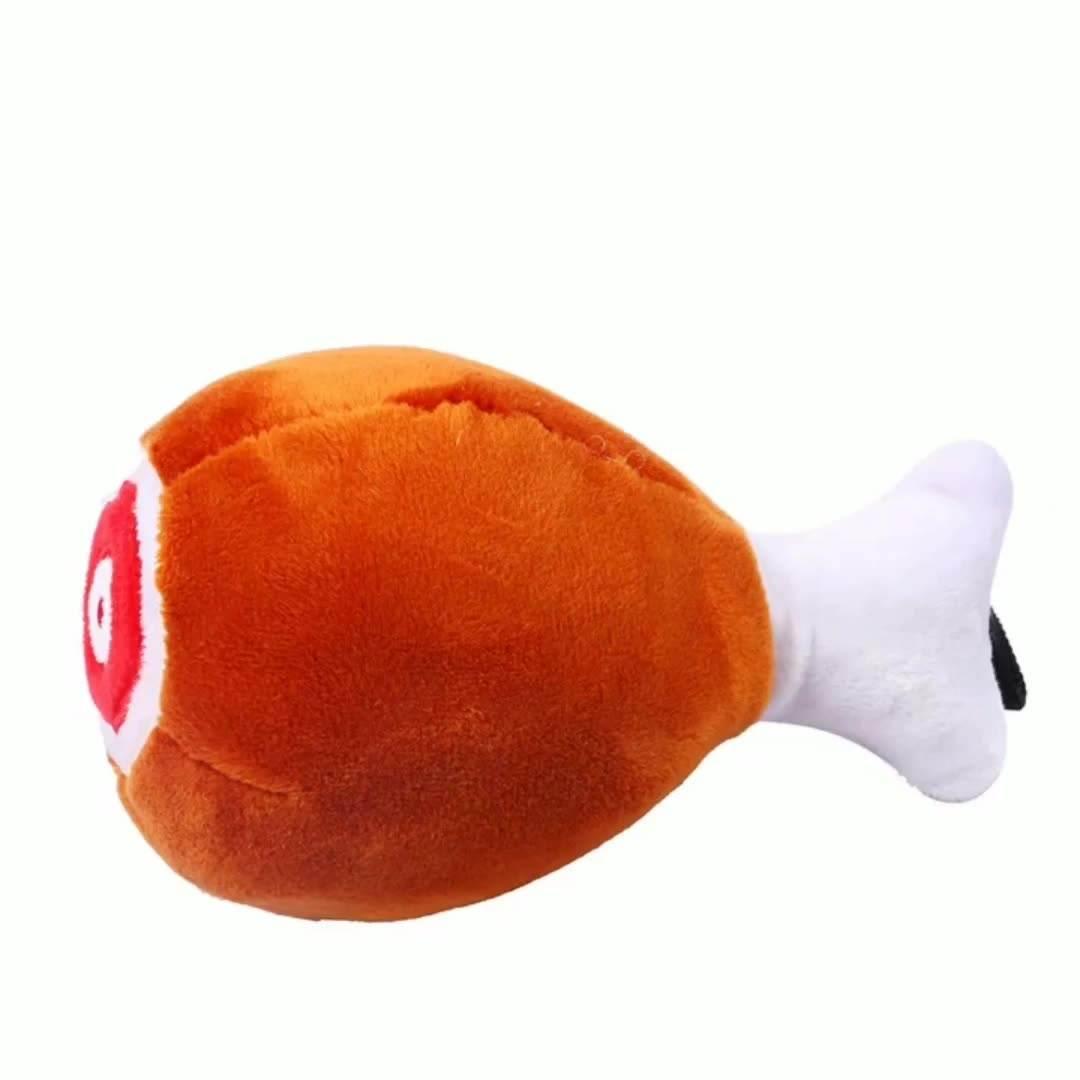 Chicken Leg Plush Squeak Chew Interactive Sound Pet Dog Toys